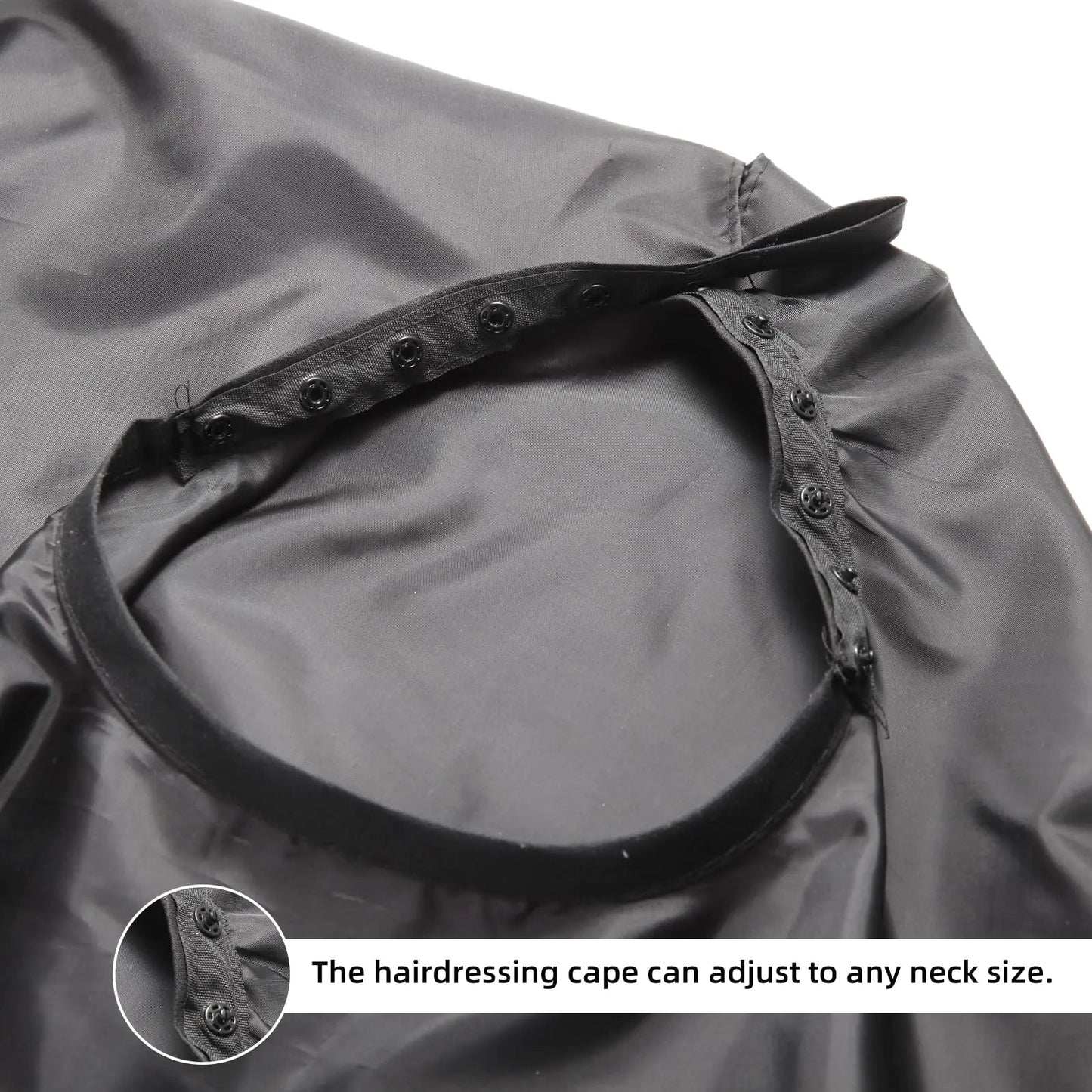 Professional Hair Cutting Cape with Adjustable Snap Closure, Salon Barber Cape,Waterproof Hairdressing Salon Cape - 57" x 51"(Black) - KB General Store