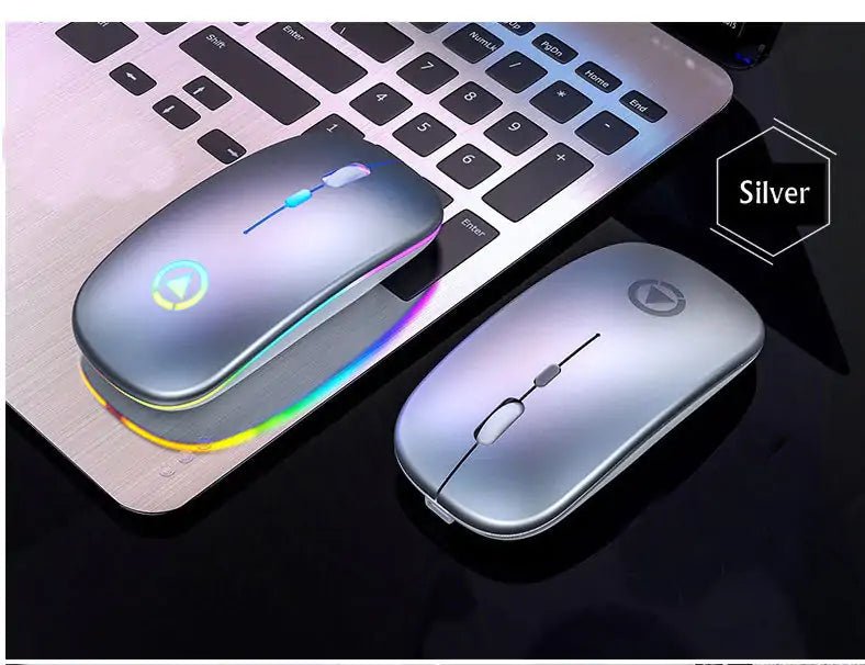 2.4GHz RGB Wireless USB Rechargeable Mouse - KB General Store