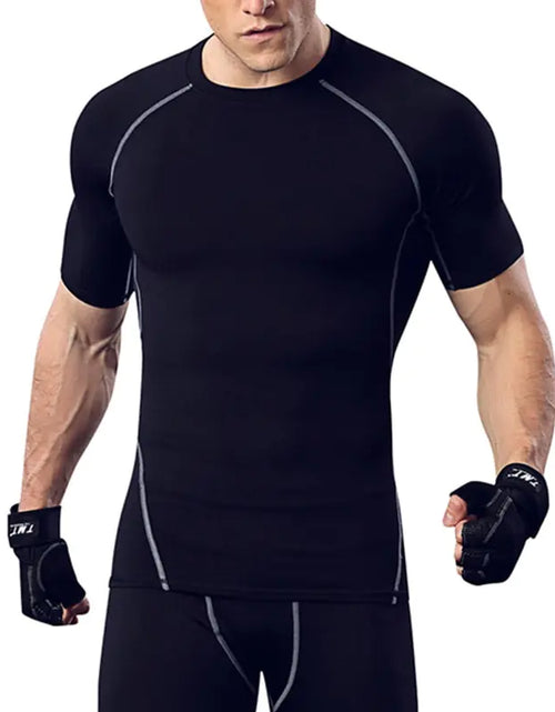 Cargue la imagen en el visor de la galería, Quick-Dry Men&#39;s Running Gym Shirt
