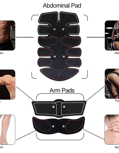 Load image into Gallery viewer, Abdominal Muscle Stimulator Trainer EMS Abs Fitness Equipment Training Gear Muscles Electrostimulator Toner Exercise At Home Gym - KB General Store
