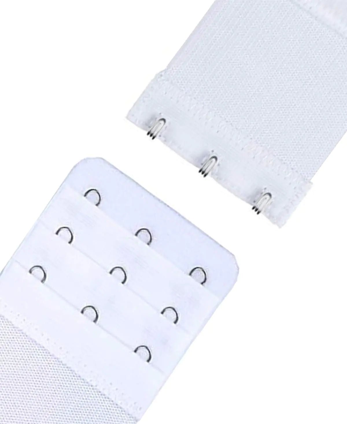 Bra Extender 3 Hooks 3 Rows Elastic Bra Band Hook Strap Extensions for Women, Pack of 4 White - KB General Store