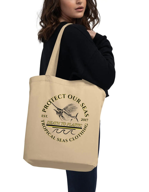 Load image into Gallery viewer, Death - to - Plastic Eco Tote Bag - KB General Store
