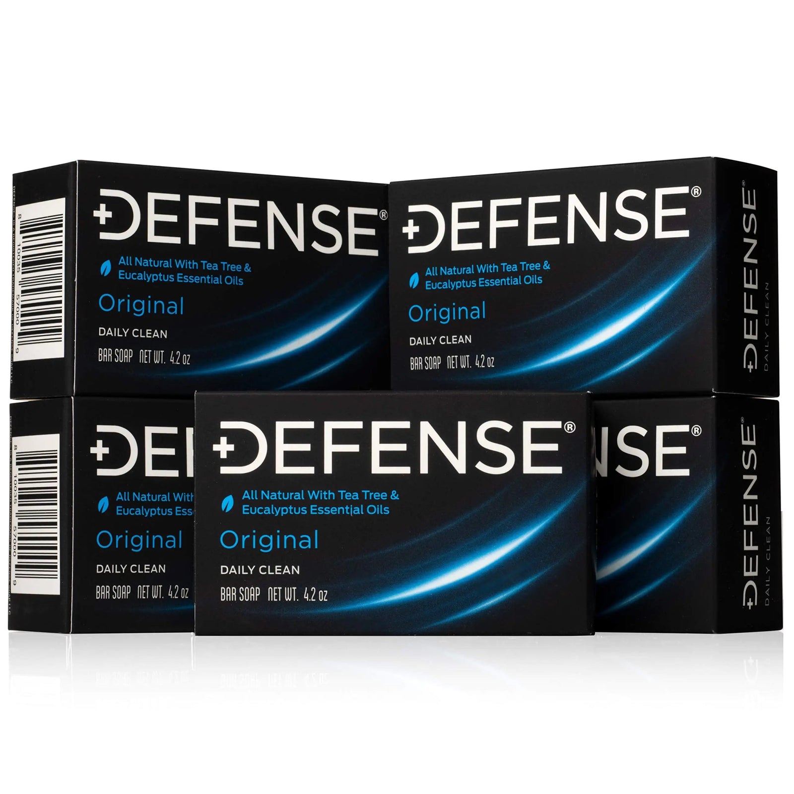 Defense Soap 5pk All Natural Tea Tree Bar Soap for Men | Made by Wrestlers with Tea Tree Oil & Eucalyptus Oil to Promote Healthy Skin Classic 4.2 Ounce (Pack of 5) - KB General Store