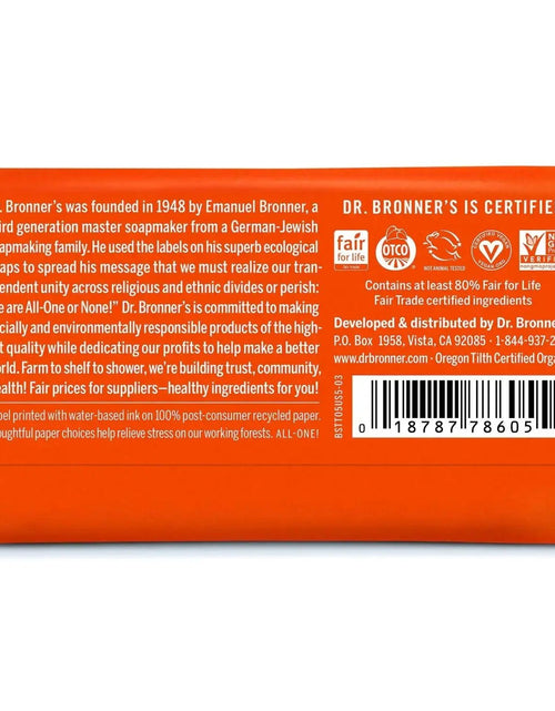 Load image into Gallery viewer, Dr. Bronner&#39;s - Pure - Castile Bar Soap (Tea Tree, 5 ounce) - Made with Organic Oils, For Face, Body, Hair and Dandruff, Gentle on Acne - Prone Skin, Biodegradable, Vegan, Non - GMO 5 Ounce (Pack of 1) - KB General Store
