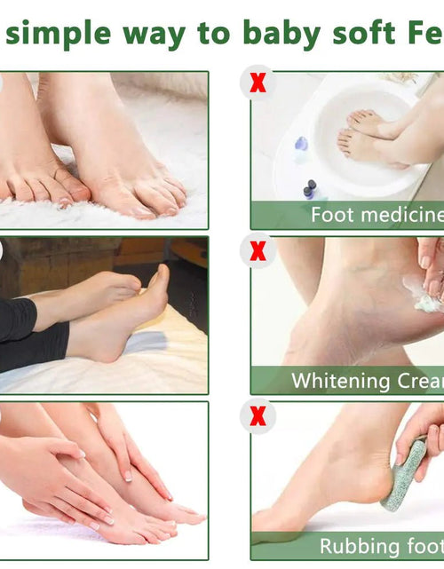 Load image into Gallery viewer, Foot Peel Mask 3 Pack， Exfoliator Peel Off Calluses Dead Skin Callus Remover，Soft Smooth Touch Feet - Men Women (Tea Tree) Tea Tree - KB General Store
