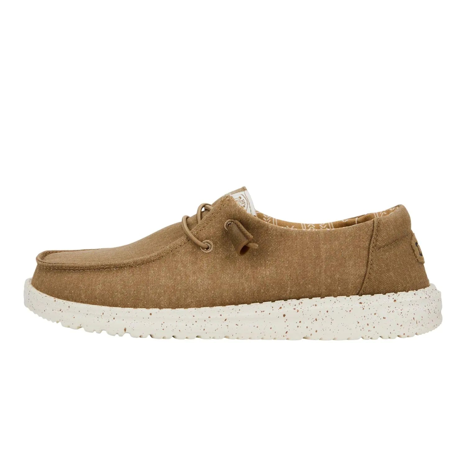 Hey Dude Women's Wendy Canvas | Women's Shoes | Women's Slip On Loafers | Comfortable & Light - Weight 10 Taupe - KB General Store