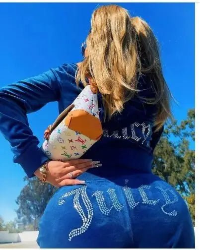 Juicy Sweatshirt and Pants with Diamonds - KB General Store