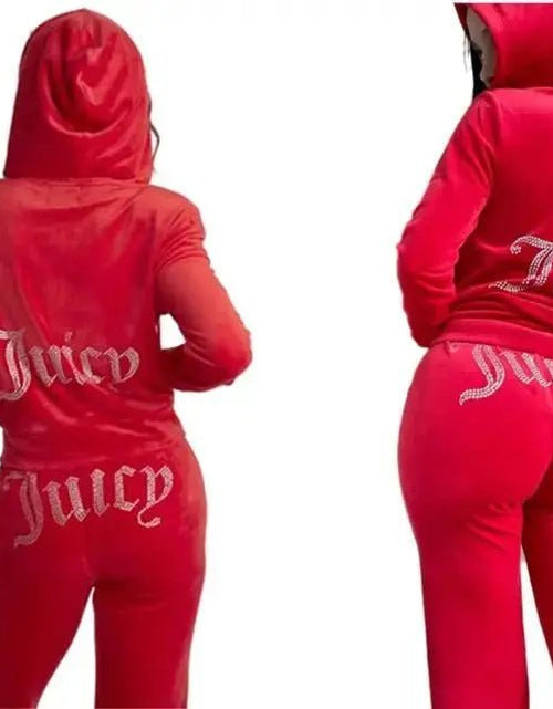 Cargue la imagen en el visor de la galería, Juicy Sweatshirt and Pants with Diamonds - KB General Store
