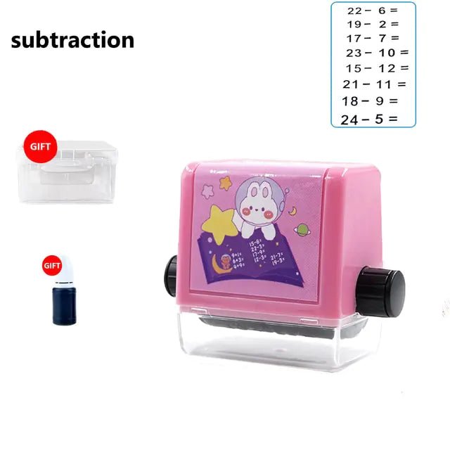 Mathematics Practice Number Rolling Stamp - KB General Store