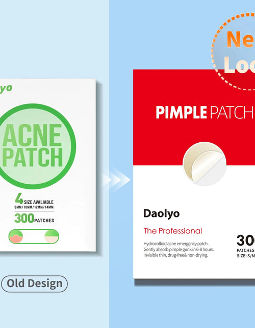 Load image into Gallery viewer, Pimple Patches for Face, 4 Size 300 Counts Acne Patches, Hydrocolloid Patches for Covering Zits and Blemishes, Spot Stickers with Salicylic Acid, Tea Tree Oil &amp; Calendula Oil - KB General Store
