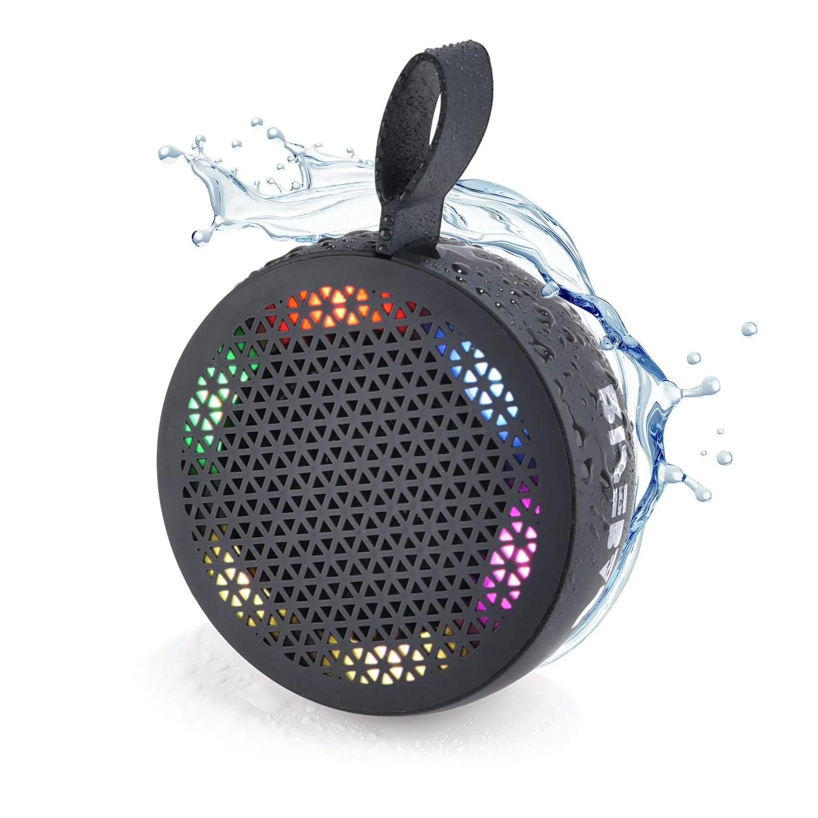 RISEBASS Water Resistant Bluetooth Shower Speaker, Handsfree Portable Speakerphone Control Buttons with LED Light, True Wireless Stereo for Bathroom, Kitchen, Hiking, Kayak, Beach, Gifts - KB General Store