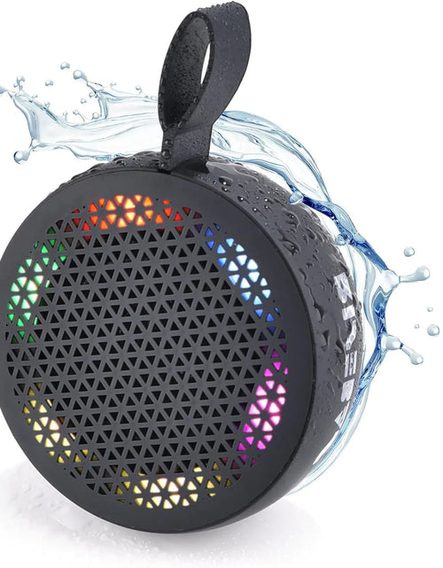 Cargue la imagen en el visor de la galería, RISEBASS Water Resistant Bluetooth Shower Speaker, Handsfree Portable Speakerphone Control Buttons with LED Light, True Wireless Stereo for Bathroom, Kitchen, Hiking, Kayak, Beach, Gifts - KB General Store
