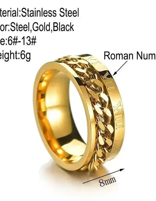 Load image into Gallery viewer, Roman Numbers Spinner Rings - KB General Store
