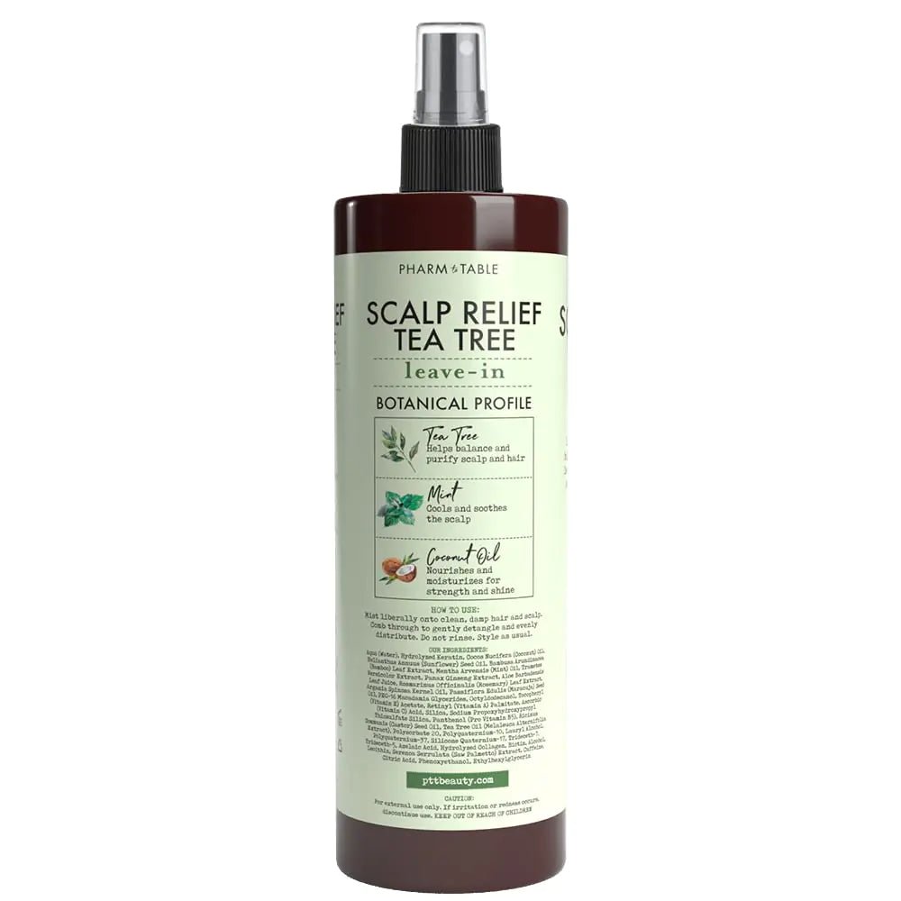 Scalp Relief Tea Tree Leave - In Conditioner, Relieve Itchy, Dry Scalp, Detangles Hair, 240ml/8 fl oz Invigorating tea tree and fresh mint 8 Fl Oz (Pack of 1) - KB General Store