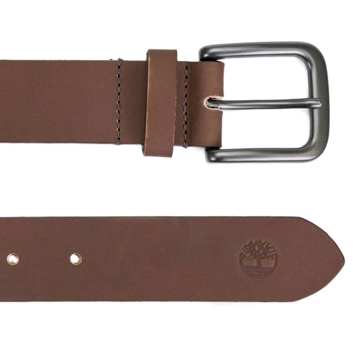 Timberland Men's 35mm Classic Buckle Leather Belt for Jeans 38 Brown - KB General Store