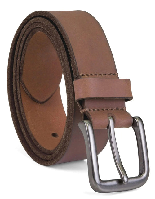 Load image into Gallery viewer, Timberland Men&#39;s 35mm Classic Buckle Leather Belt for Jeans 38 Brown - KB General Store
