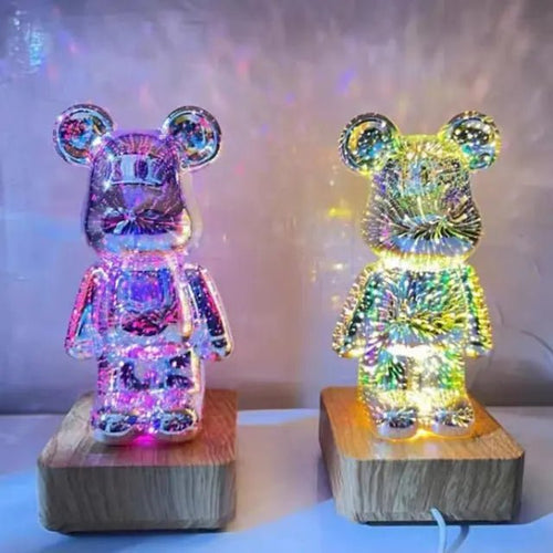 Load image into Gallery viewer, 3D Bear Firework Light Lamp - KB General Store
