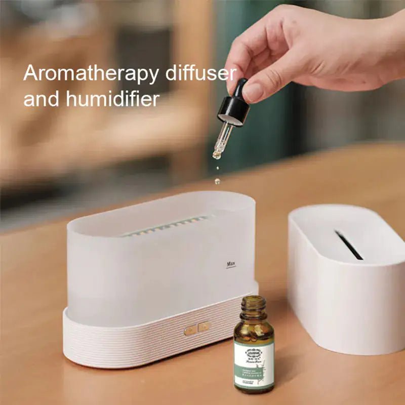 Aroma Diffuser Air Humidifier Ultrasonic Essential Oil Flame Lamp - KB General Store