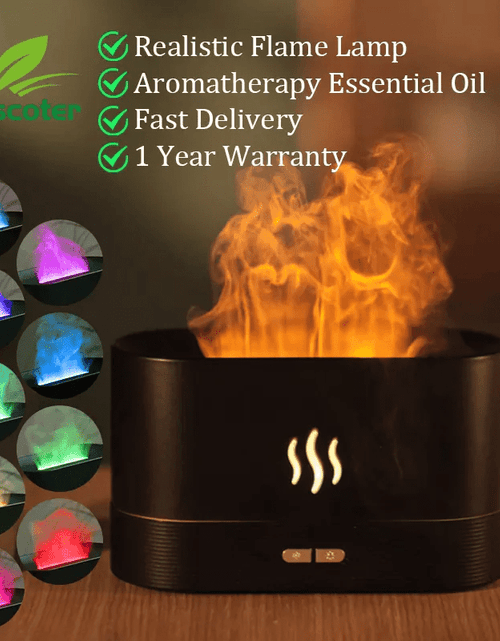 Load image into Gallery viewer, Aroma Diffuser Air Humidifier Ultrasonic Essential Oil Flame Lamp - KB General Store
