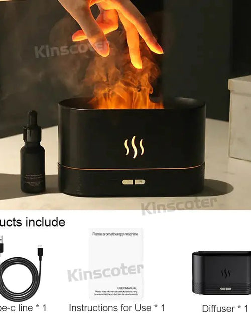 Load image into Gallery viewer, Aroma Diffuser Air Humidifier Ultrasonic Essential Oil Flame Lamp - KB General Store
