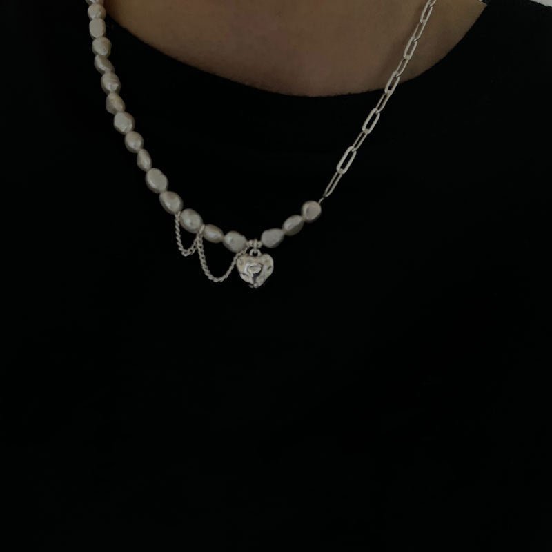 Asymmetry Chain Pearls Necklace - KB General Store