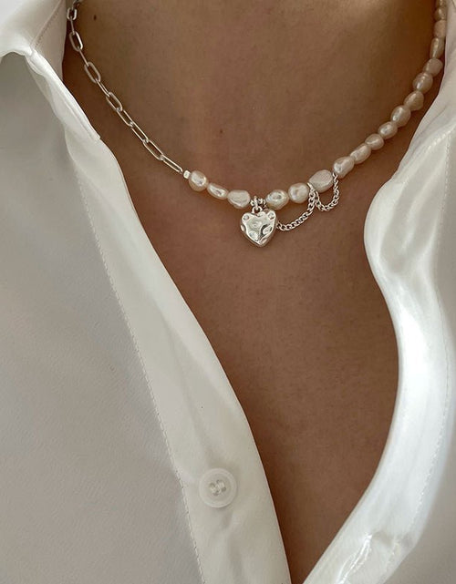 Load image into Gallery viewer, Asymmetry Chain Pearls Necklace - KB General Store
