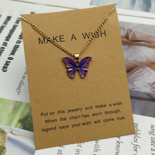 Cargue la imagen en el visor de la galería, Butterfly Pendant Necklace - KB General Store
