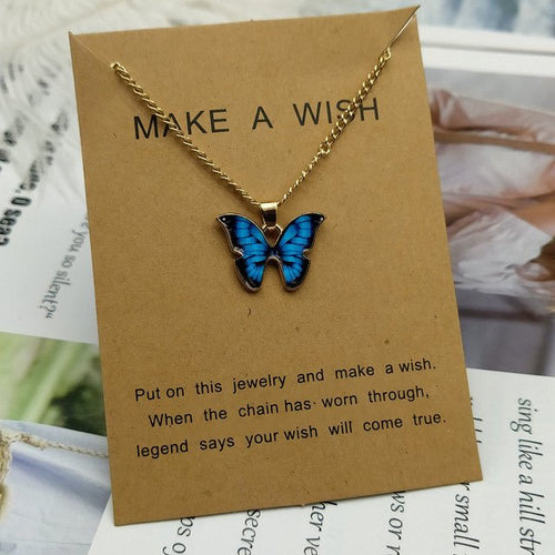 Cargue la imagen en el visor de la galería, Butterfly Pendant Necklace - KB General Store
