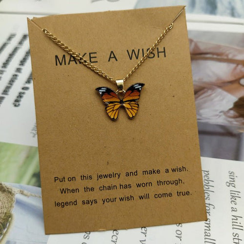 Cargue la imagen en el visor de la galería, Butterfly Pendant Necklace - KB General Store
