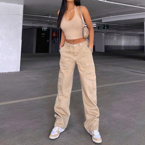 Load image into Gallery viewer, Cargo Solid Baggy Pants - KB General Store
