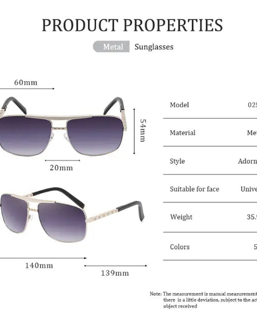 Cargue la imagen en el visor de la galería, Classic Square Sunglasses - KB General Store
