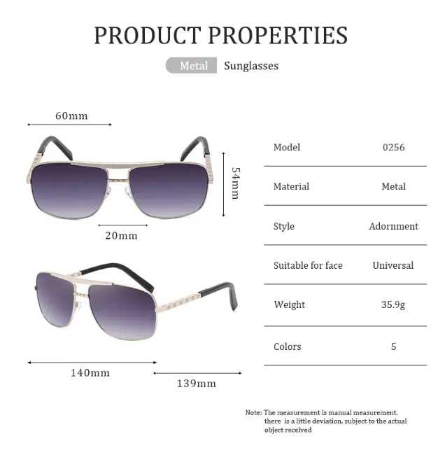 Classic Square Sunglasses - KB General Store