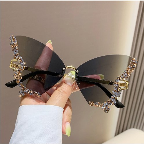 Load image into Gallery viewer, Diamond Butterfly Sunglasses - KB General Store
