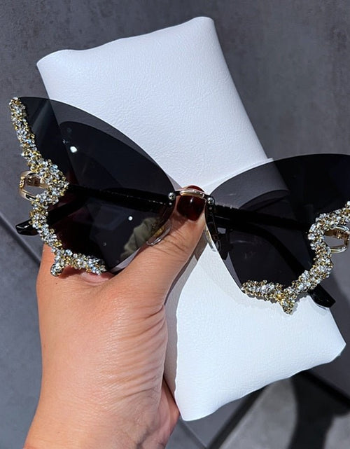 Load image into Gallery viewer, Diamond Butterfly Sunglasses - KB General Store
