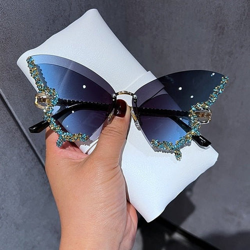 Load image into Gallery viewer, Diamond Butterfly Sunglasses - KB General Store
