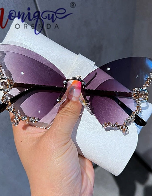 Load image into Gallery viewer, Diamond Butterfly Sunglasses - KB General Store
