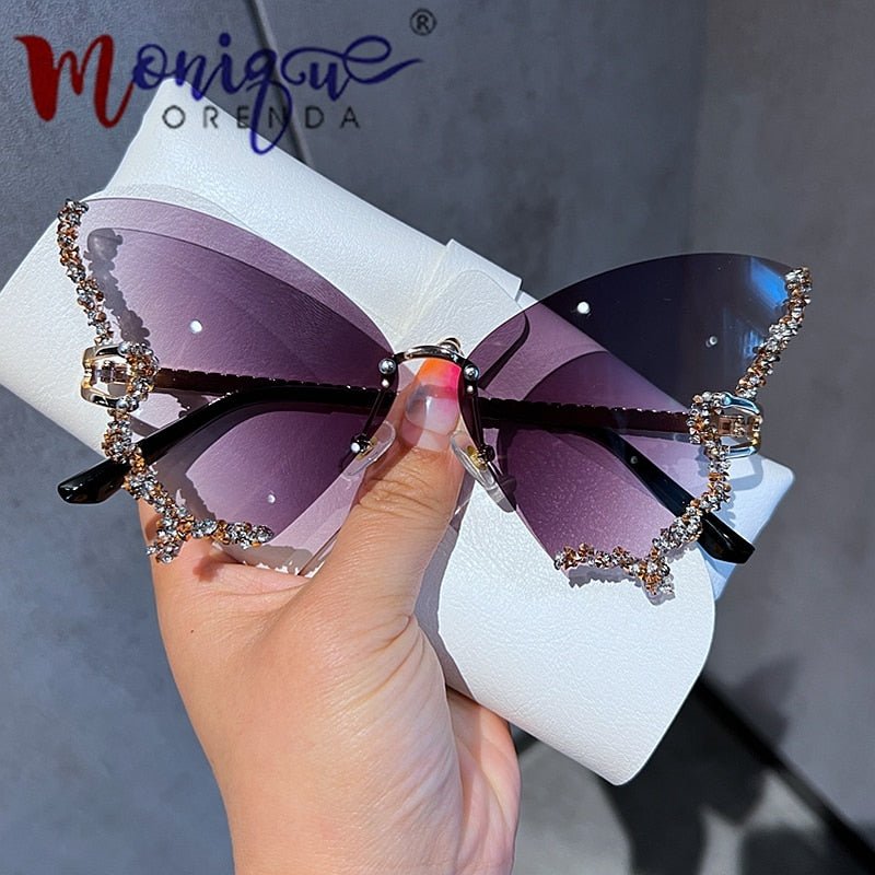 Diamond Butterfly Sunglasses - KB General Store