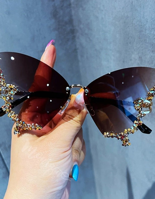 Load image into Gallery viewer, Diamond Butterfly Sunglasses - KB General Store
