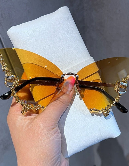 Load image into Gallery viewer, Diamond Butterfly Sunglasses - KB General Store
