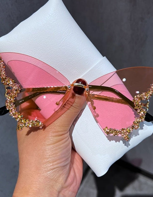 Load image into Gallery viewer, Diamond Butterfly Sunglasses - KB General Store
