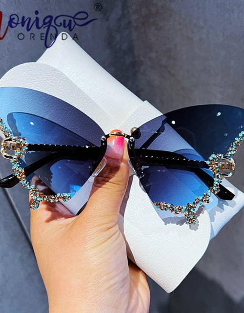 Load image into Gallery viewer, Diamond Butterfly Sunglasses - KB General Store
