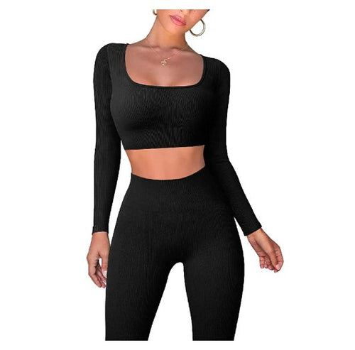 Load image into Gallery viewer, Gym Crop Tank Top Leggings Set - KB General Store
