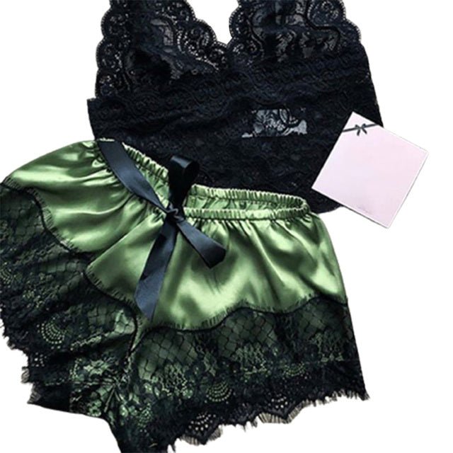 Lace Satin Sleepwear Set - KB General Store