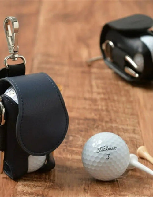 Cargue la imagen en el visor de la galería, Mini Leather Golf Ball Pouch - KB General Store
