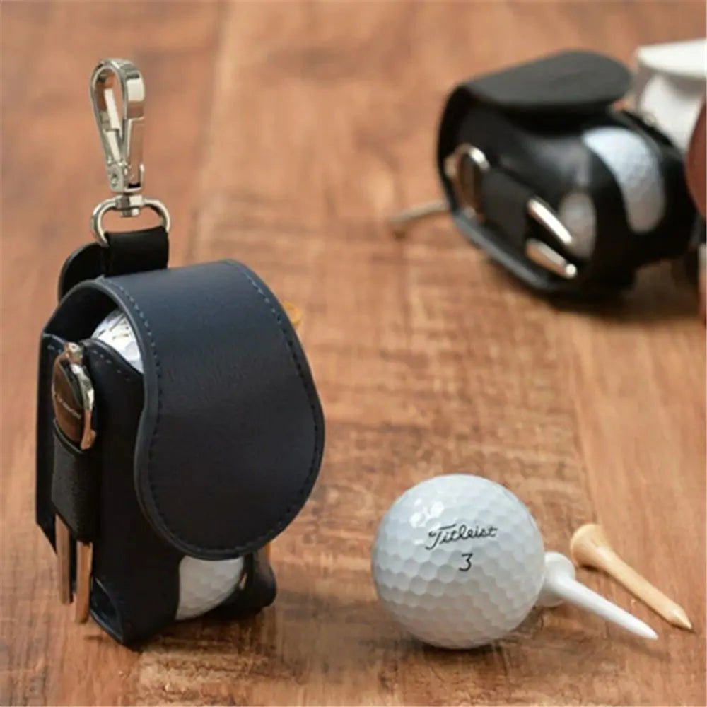 Mini Leather Golf Ball Pouch - KB General Store