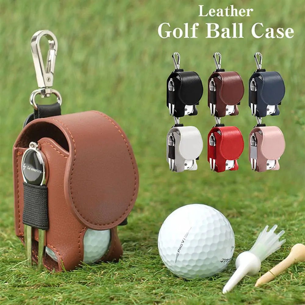 Mini Leather Golf Ball Pouch - KB General Store