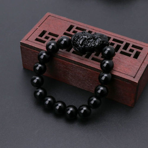 Cargue la imagen en el visor de la galería, Obsidian Bracelet - KB General Store
