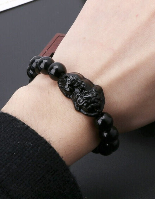 Cargue la imagen en el visor de la galería, Obsidian Bracelet - KB General Store
