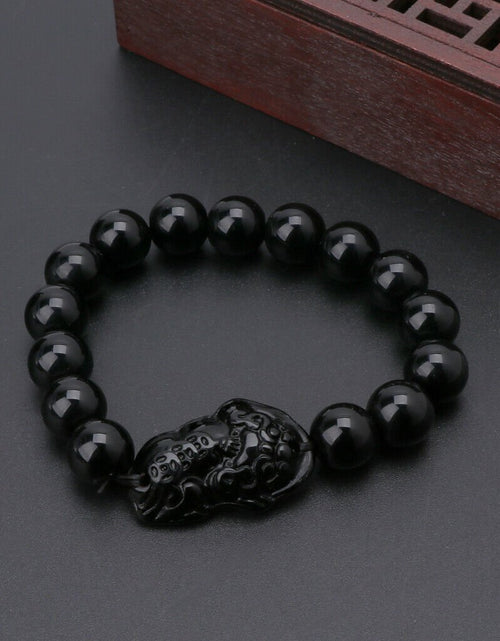 Cargue la imagen en el visor de la galería, Obsidian Bracelet - KB General Store
