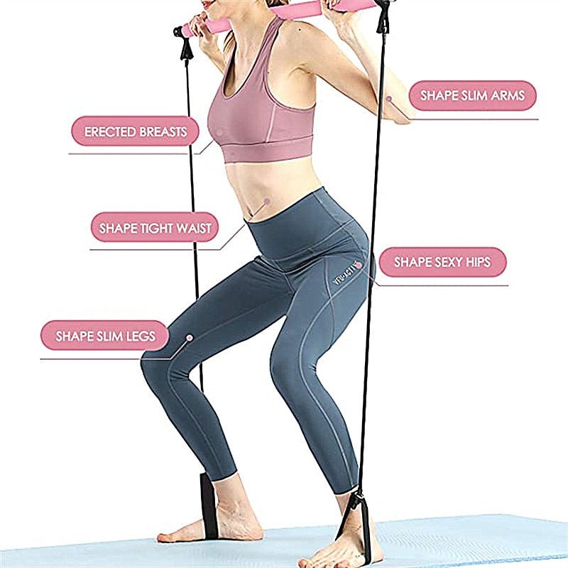 Portable Pilates Bar and Resistance Band - KB General Store